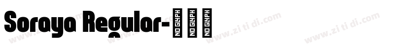 Soraya Regular字体转换